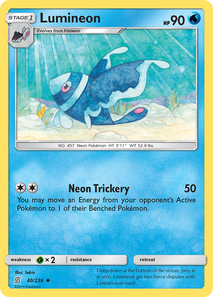 Lumineon (40/236) [Sun & Moon: Unified Minds] | Game Haven TX