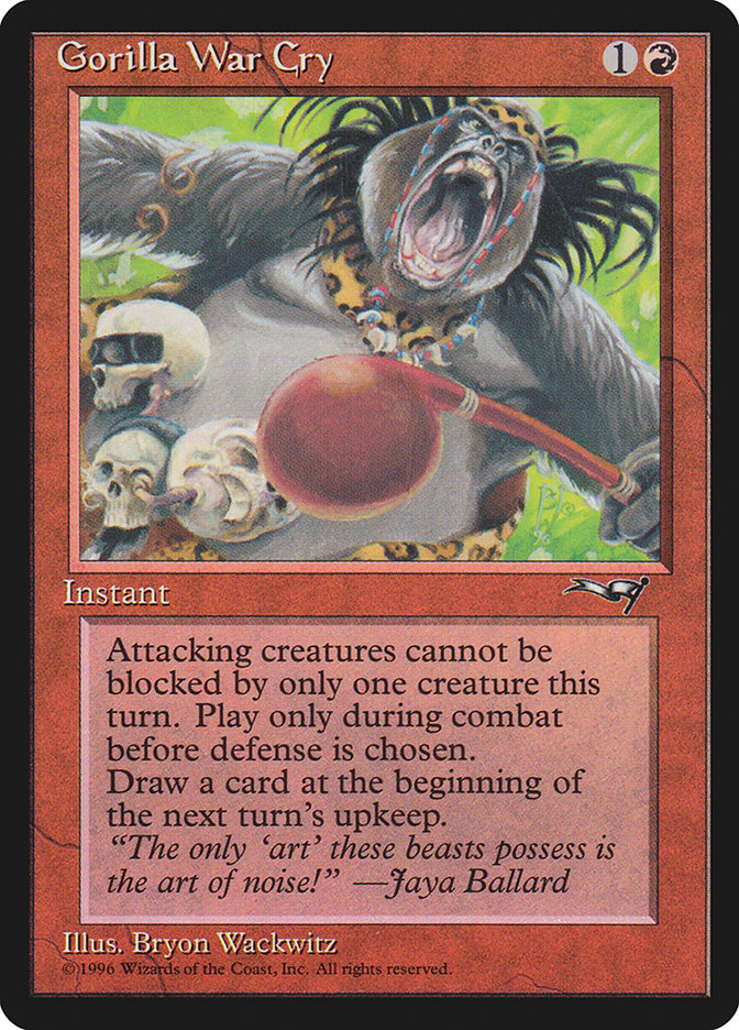 Gorilla War Cry (Red Rattle Drum) [Alliances] | Game Haven TX