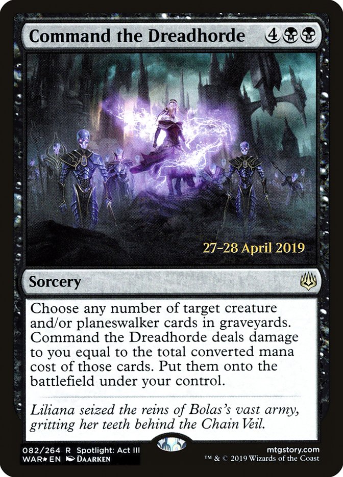 Command the Dreadhorde [War of the Spark Promos] | Game Haven TX