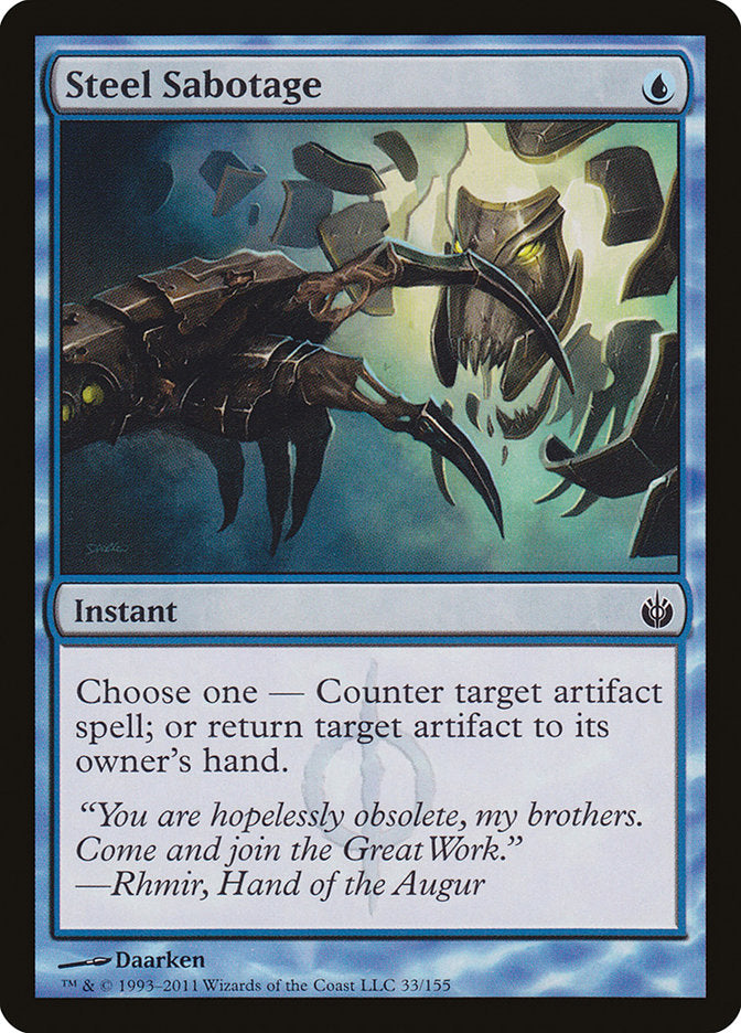 Steel Sabotage [Mirrodin Besieged] | Game Haven TX