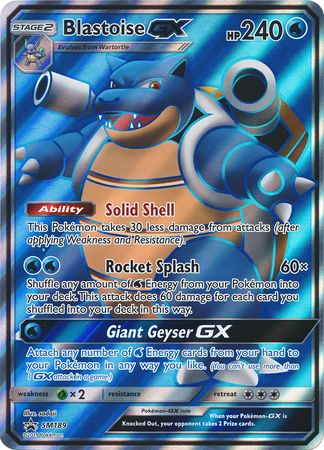 Blastoise GX (SM189) (Jumbo Card) [Sun & Moon: Black Star Promos] | Game Haven TX