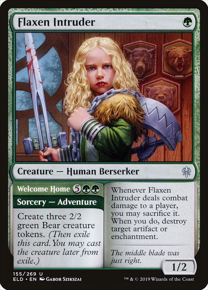 Flaxen Intruder // Welcome Home [Throne of Eldraine] | Game Haven TX