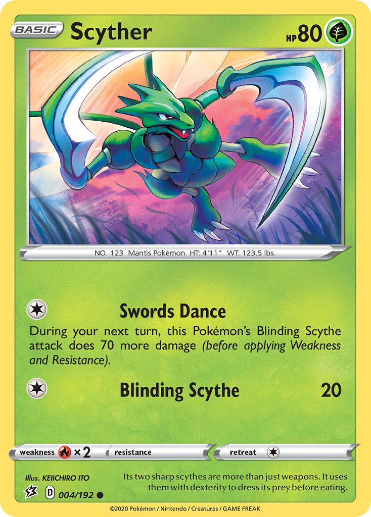 Scyther (004/192) [Sword & Shield: Rebel Clash] | Game Haven TX