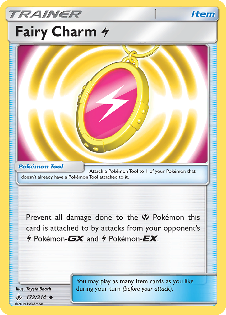 Fairy Charm Lightning (172/214) [Sun & Moon: Unbroken Bonds] | Game Haven TX