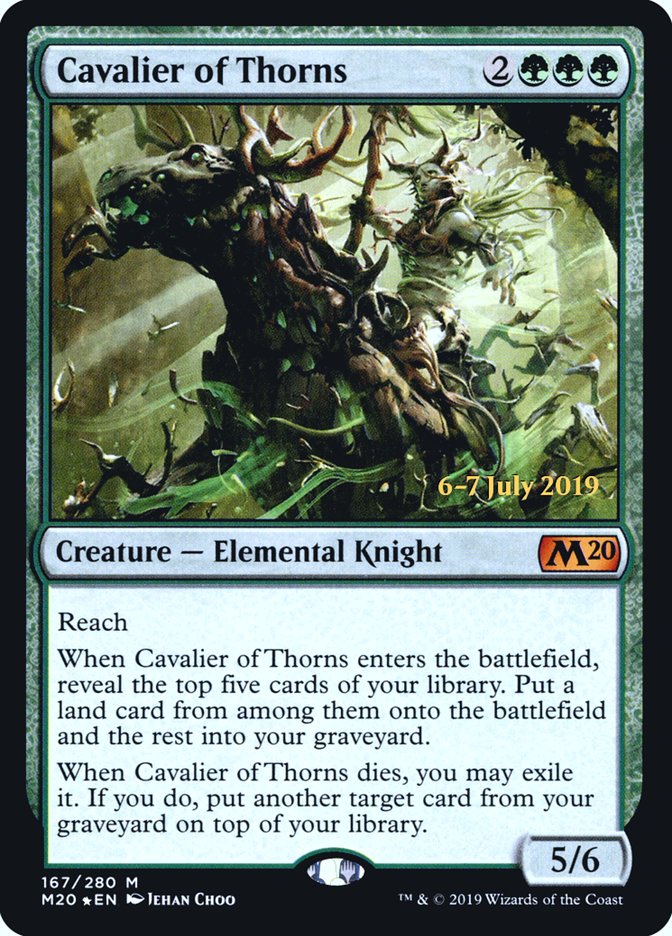 Cavalier of Thorns [Core Set 2020 Promos] | Game Haven TX