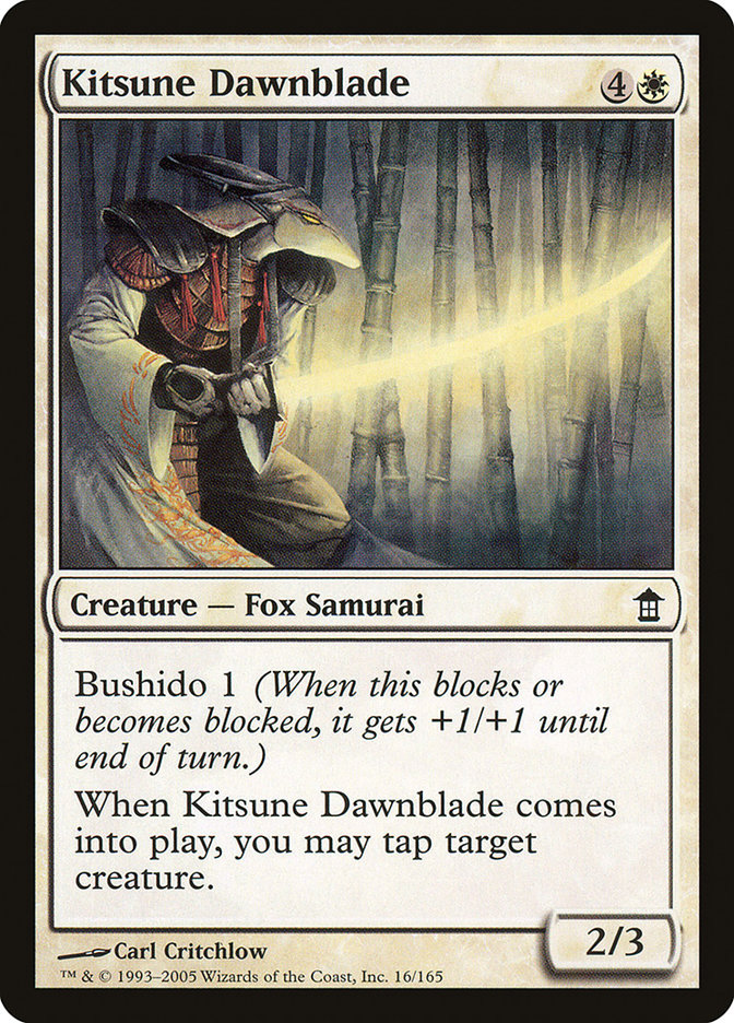Kitsune Dawnblade [Saviors of Kamigawa] | Game Haven TX