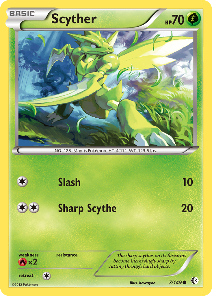 Scyther (7/149) [Black & White: Boundaries Crossed] | Game Haven TX