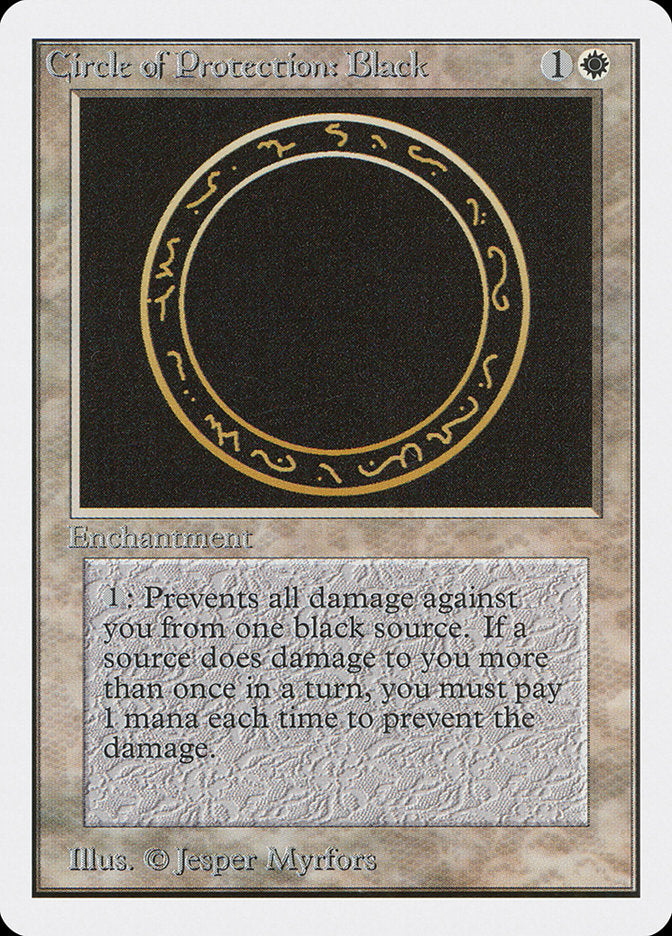 Circle of Protection: Black [Unlimited Edition] | Game Haven TX