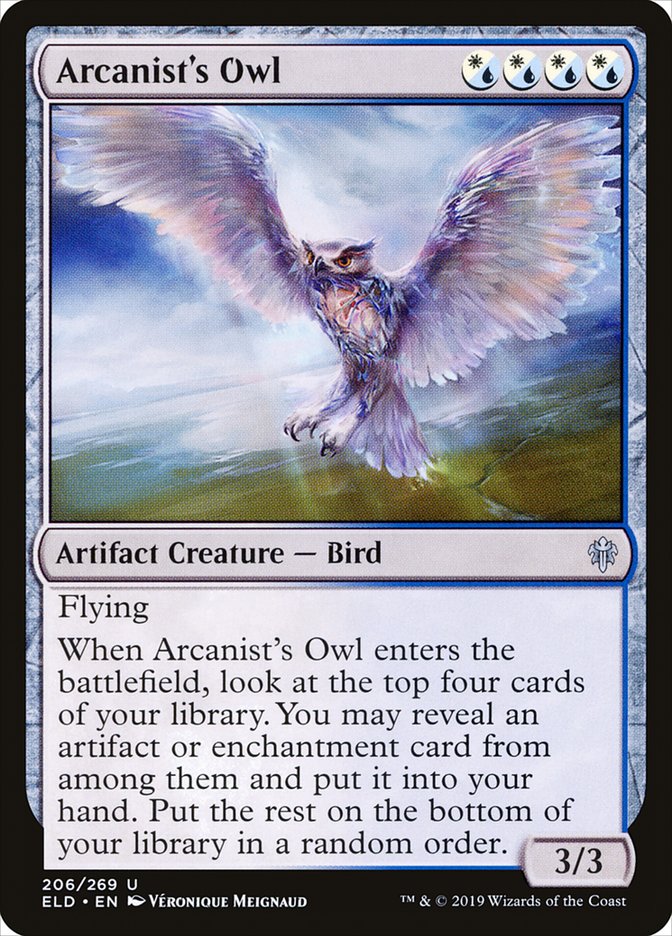 Arcanist's Owl [Throne of Eldraine] | Game Haven TX
