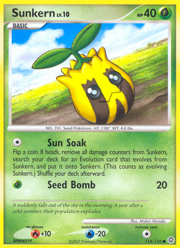 Sunkern (114/132) [Diamond & Pearl: Secret Wonders] | Game Haven TX