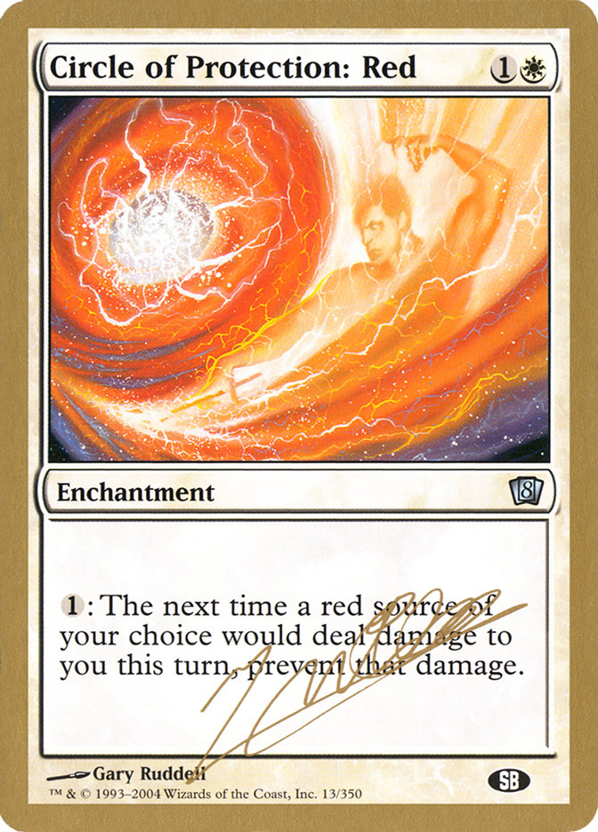 Circle of Protection: Red (Julien Nuijten) (SB) [World Championship Decks 2004] | Game Haven TX