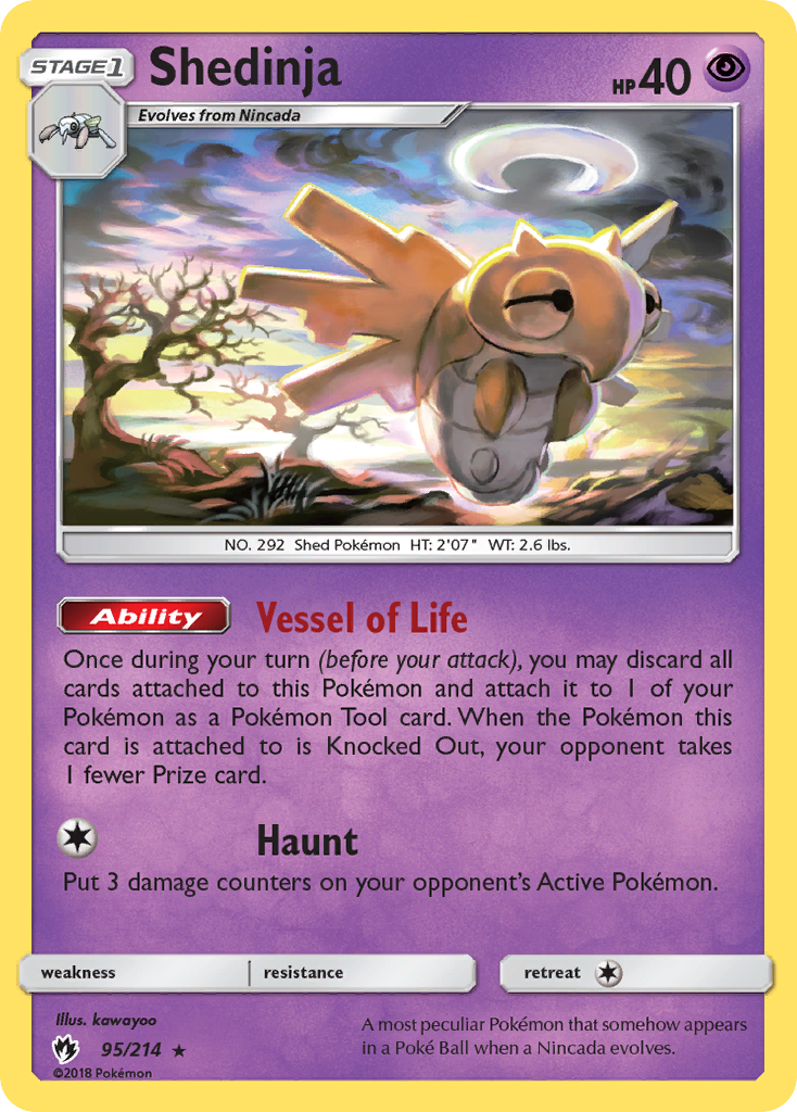 Shedinja (95/214) [Sun & Moon: Lost Thunder] | Game Haven TX