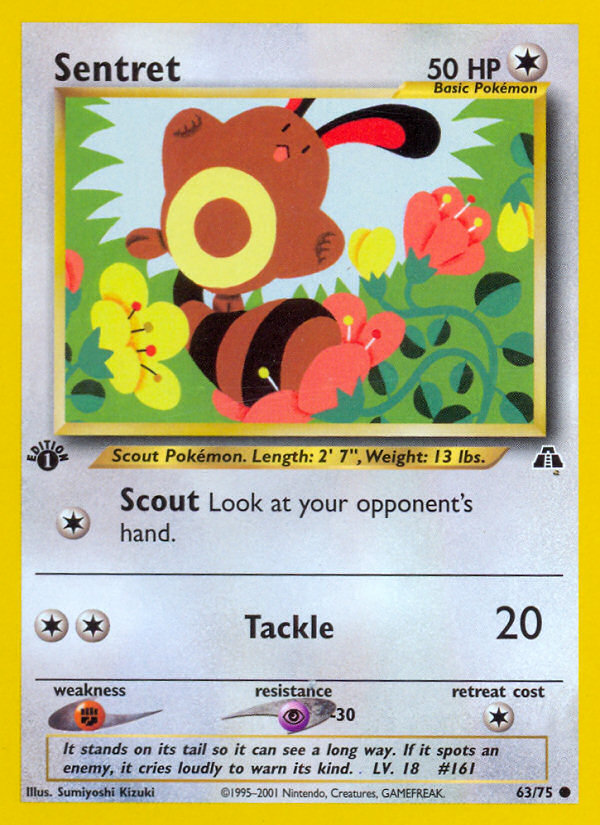 Sentret (63/75) [Neo Discovery 1st Edition] | Game Haven TX