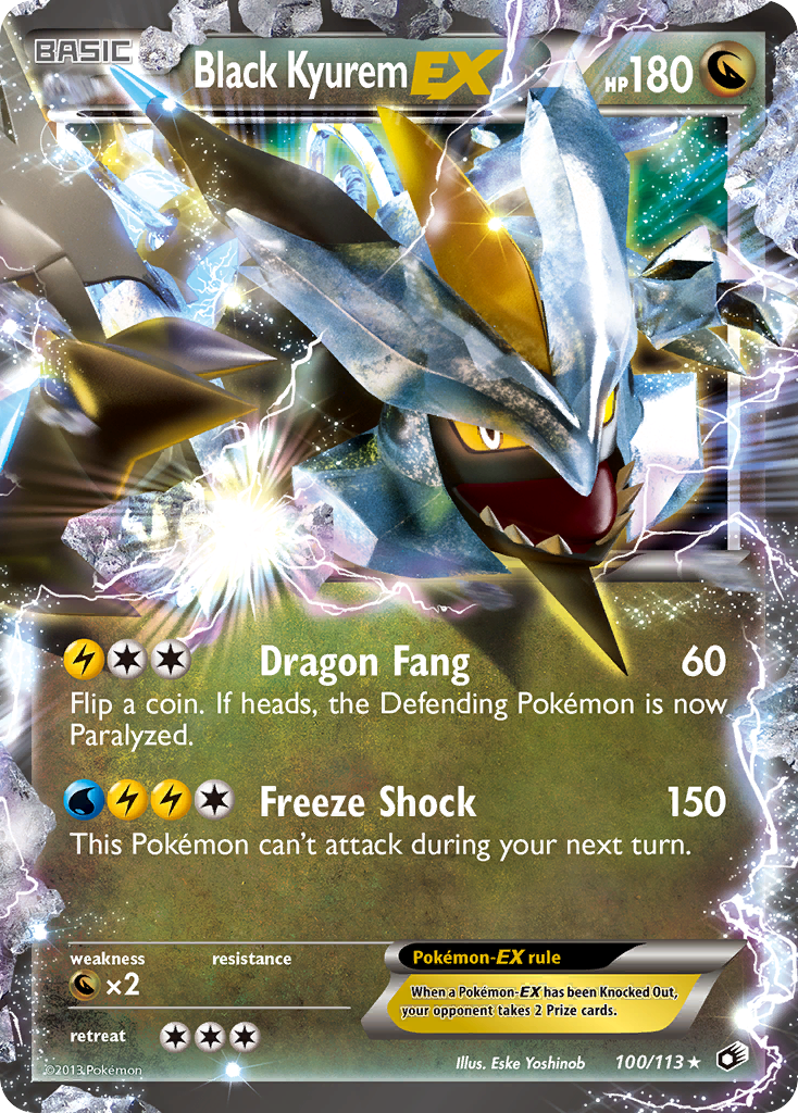 Black Kyurem EX (100/113) [Black & White: Legendary Treasures] | Game Haven TX
