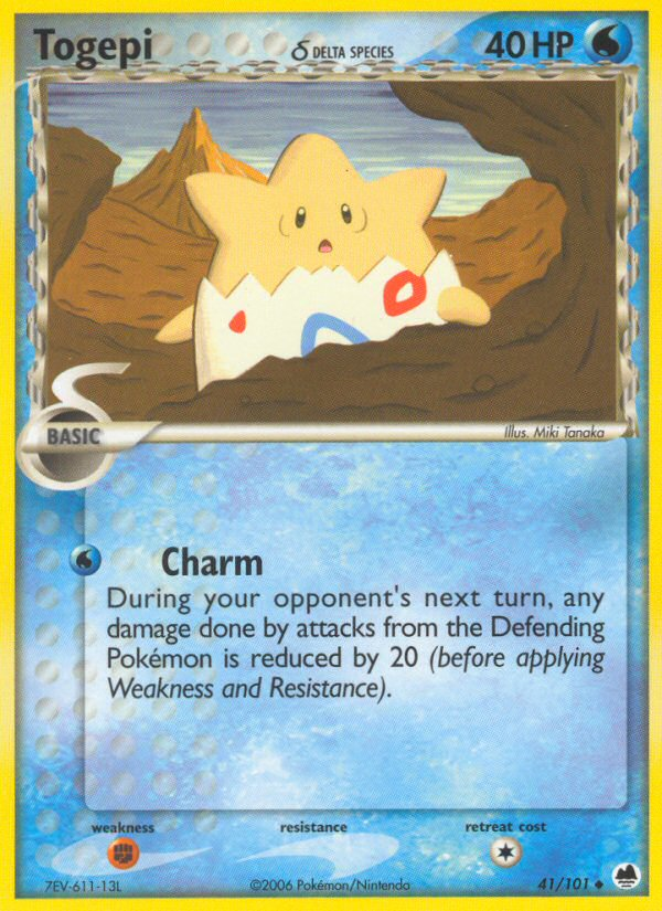 Togepi (41/101) (Delta Species) [EX: Dragon Frontiers] | Game Haven TX