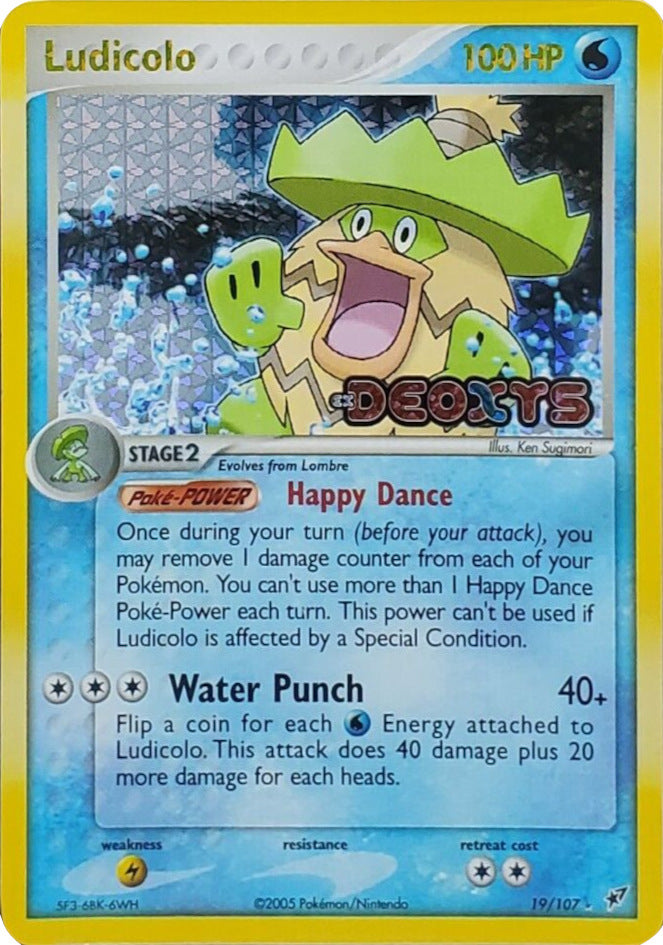 Ludicolo (19/107) (Stamped) [EX: Deoxys] | Game Haven TX