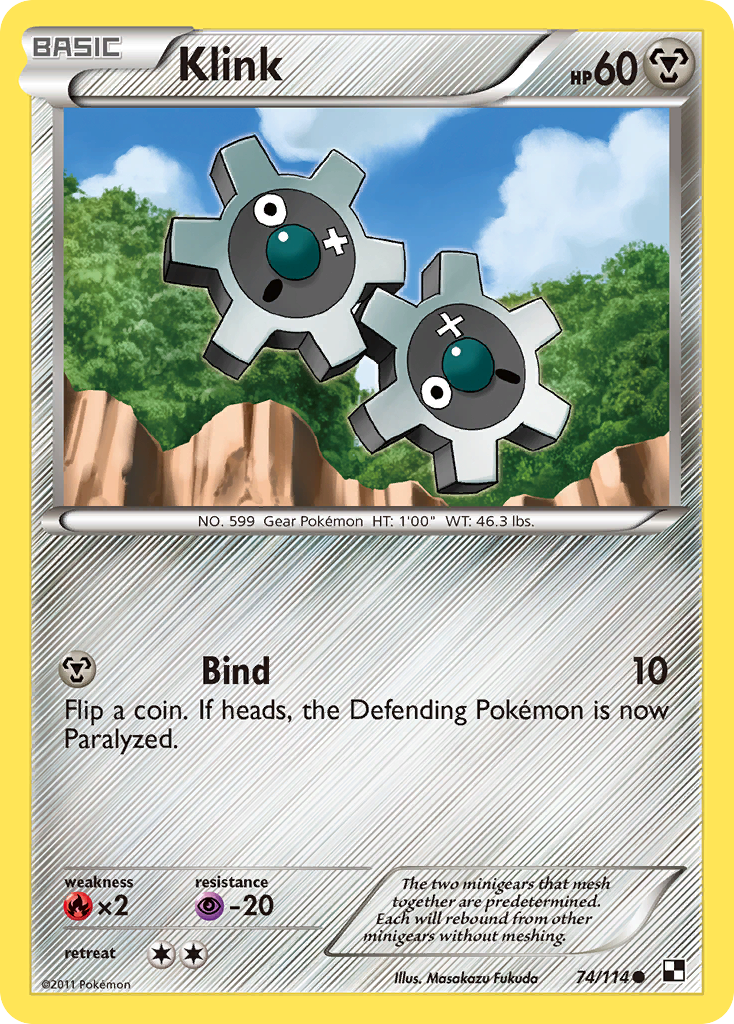Klink (74/114) [Black & White: Base Set] | Game Haven TX