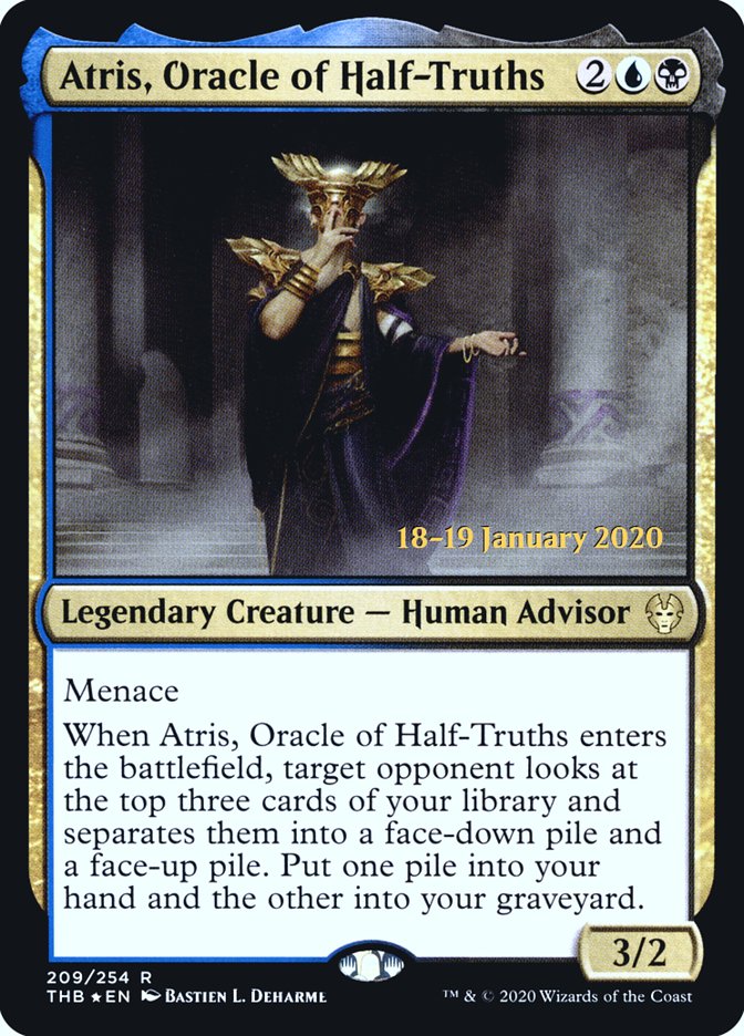 Atris, Oracle of Half-Truths [Theros Beyond Death Promos] | Game Haven TX