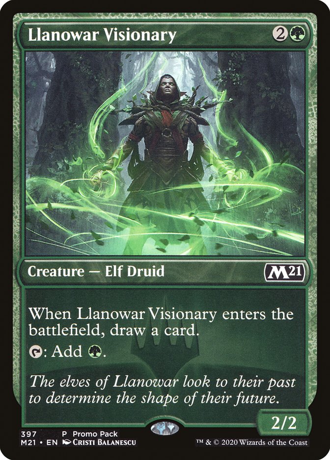 Llanowar Visionary (Promo Pack) [Core Set 2021 Promos] | Game Haven TX