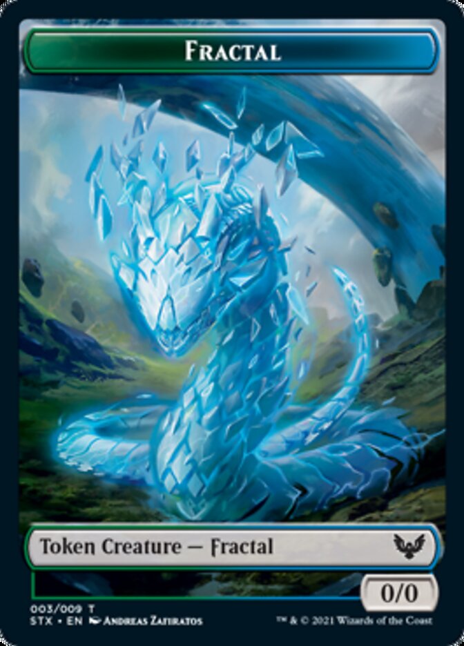 Fractal Token [Strixhaven: School of Mages Tokens] | Game Haven TX