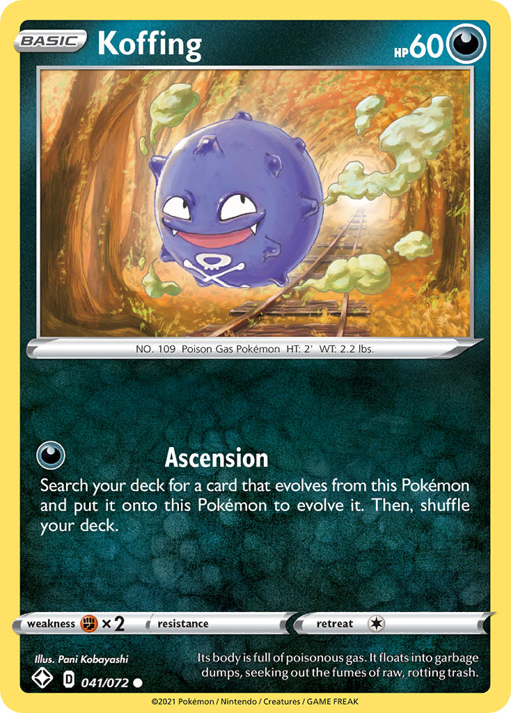 Koffing (041/072) [Sword & Shield: Shining Fates] | Game Haven TX