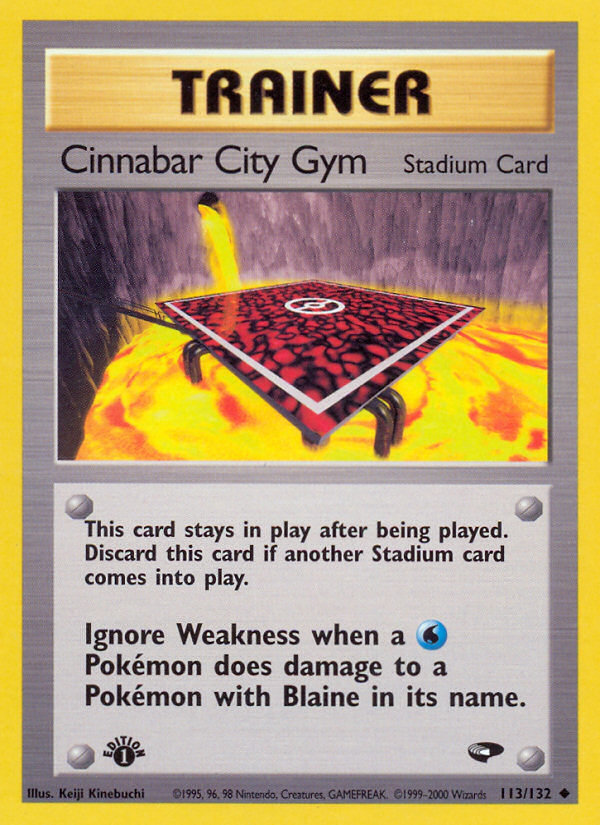 Cinnabar City Gym (113/132) [Gym Challenge 1st Edition] | Game Haven TX