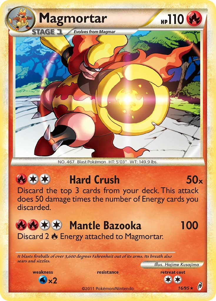 Magmortar (16/95) (Theme Deck Exclusive) [HeartGold & SoulSilver: Call of Legends] | Game Haven TX