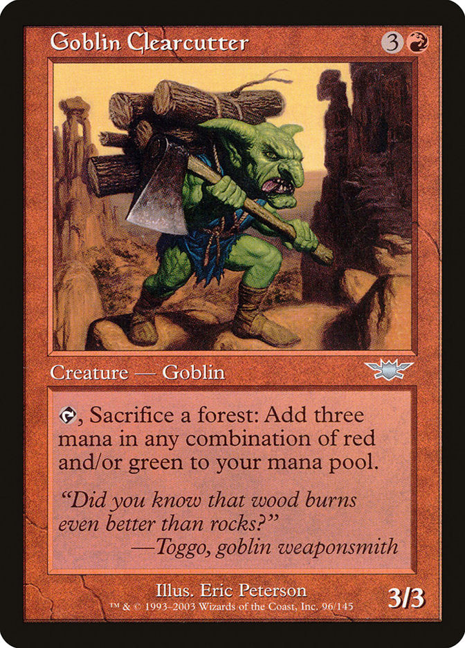 Goblin Clearcutter [Legions] | Game Haven TX