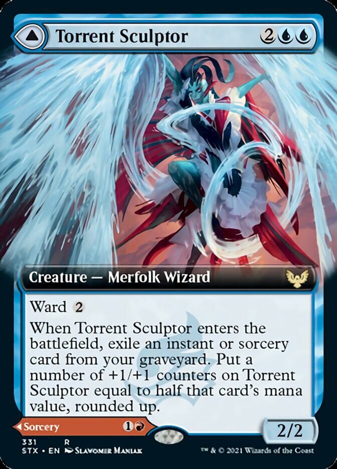 Torrent Sculptor // Flamethrower Sonata (Extended) [Strixhaven: School of Mages] | Game Haven TX