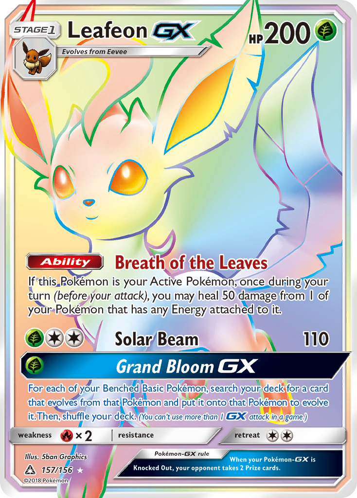 Leafeon GX (157/156) [Sun & Moon: Ultra Prism] | Game Haven TX