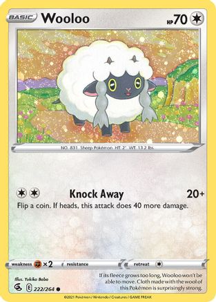 Wooloo (222/264) (Cosmos Holo) [Sword & Shield: Fusion Strike] | Game Haven TX
