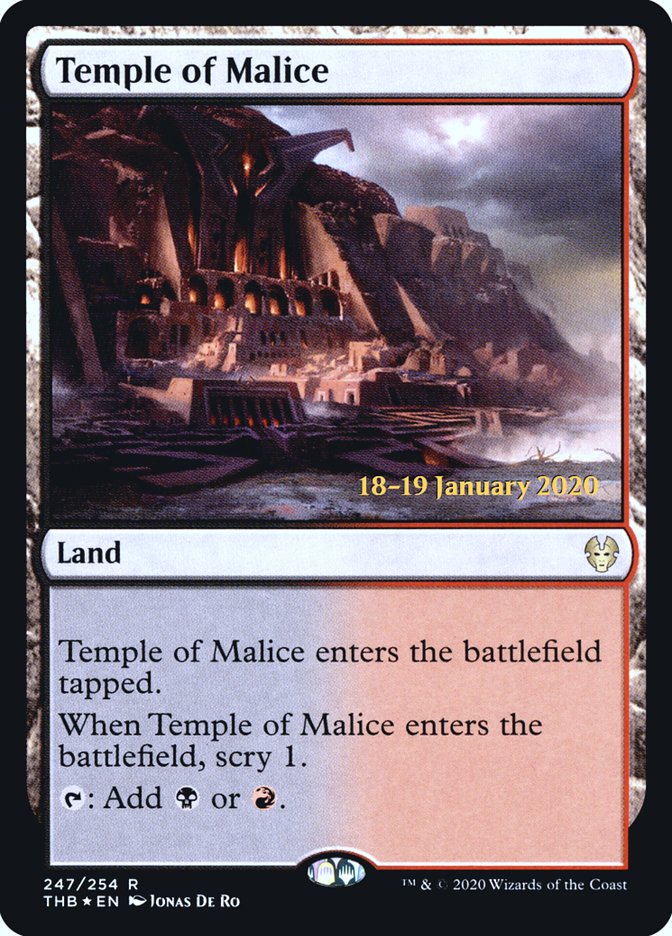 Temple of Malice [Theros Beyond Death Promos] | Game Haven TX