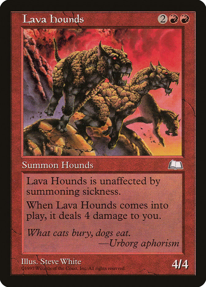 Lava Hounds [Weatherlight] | Game Haven TX