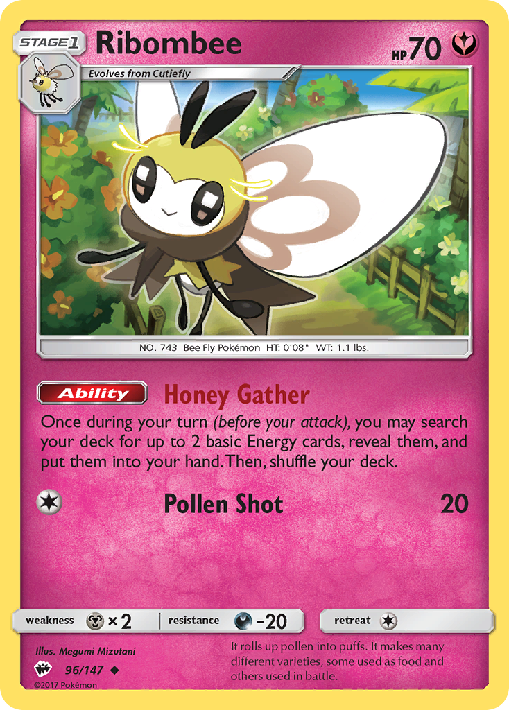 Ribombee (96/147) [Sun & Moon: Burning Shadows] | Game Haven TX