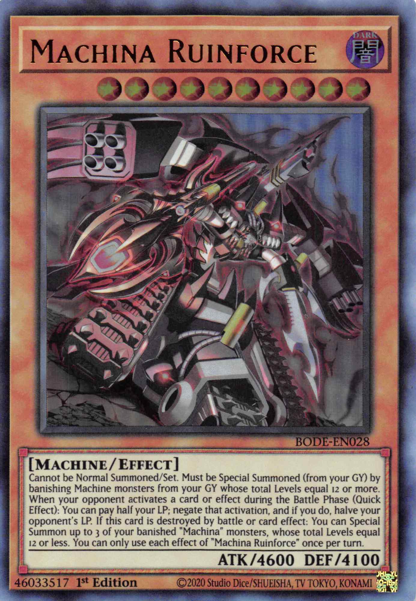 Machina Ruinforce [BODE-EN028] Ultra Rare | Game Haven TX