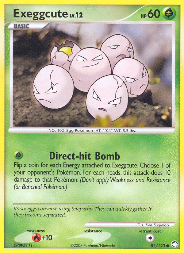 Exeggcute (82/123) [Diamond & Pearl: Mysterious Treasures] | Game Haven TX