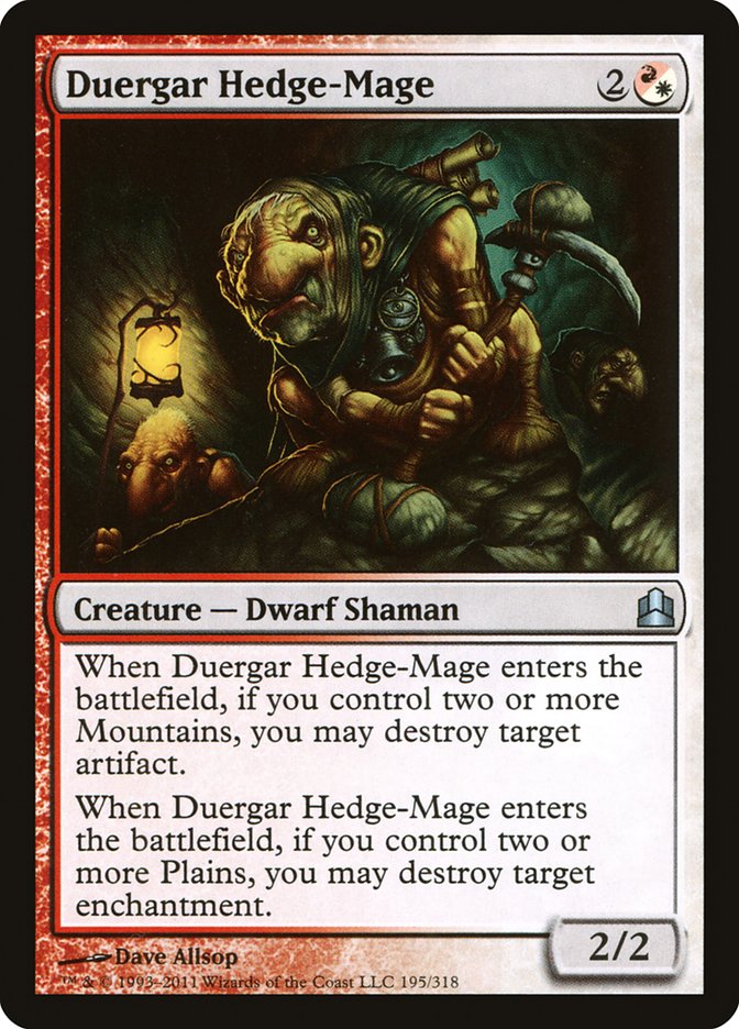 Duergar Hedge-Mage [Commander 2011] | Game Haven TX
