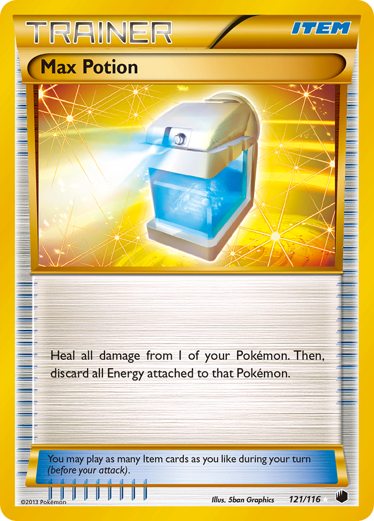 Max Potion (121/116) [Black & White: Plasma Freeze] | Game Haven TX