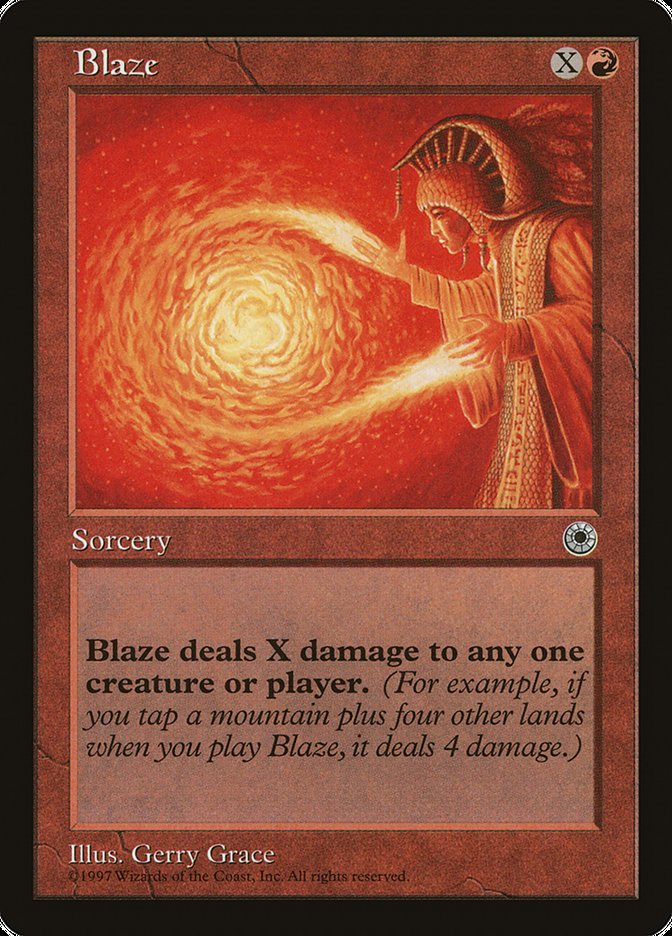 Blaze (No Flavor Text) [Portal] | Game Haven TX