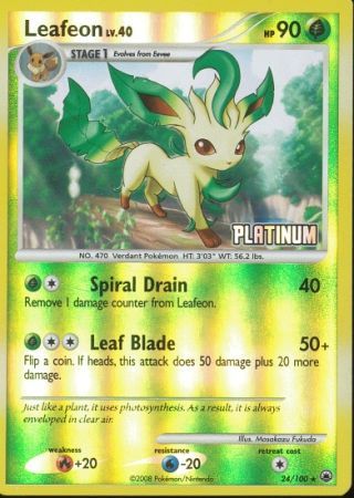 Leafeon (24/100) [Burger King Promos: 2009 Collection] | Game Haven TX