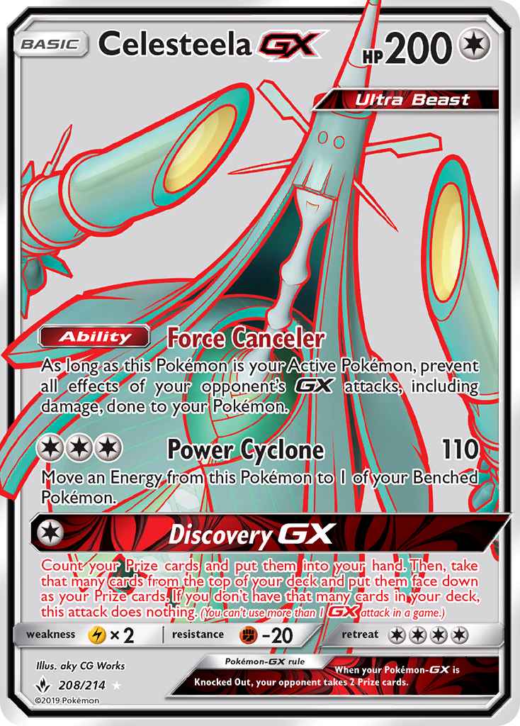 Celesteela GX (208/214) [Sun & Moon: Unbroken Bonds] | Game Haven TX