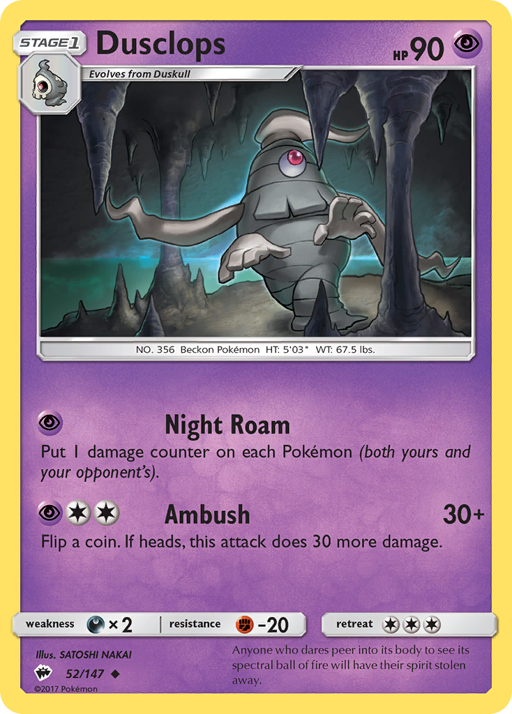 Dusclops (52/147) [Sun & Moon: Burning Shadows] | Game Haven TX