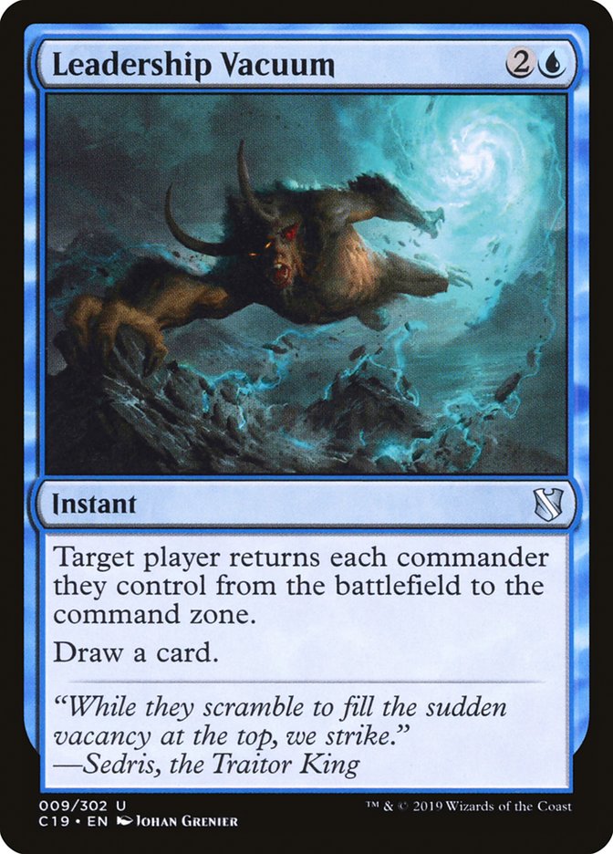 Leadership Vacuum [Commander 2019] | Game Haven TX