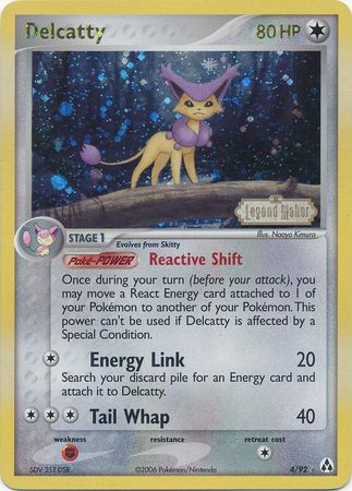 Delcatty (4/92) (Stamped) [EX: Legend Maker] | Game Haven TX