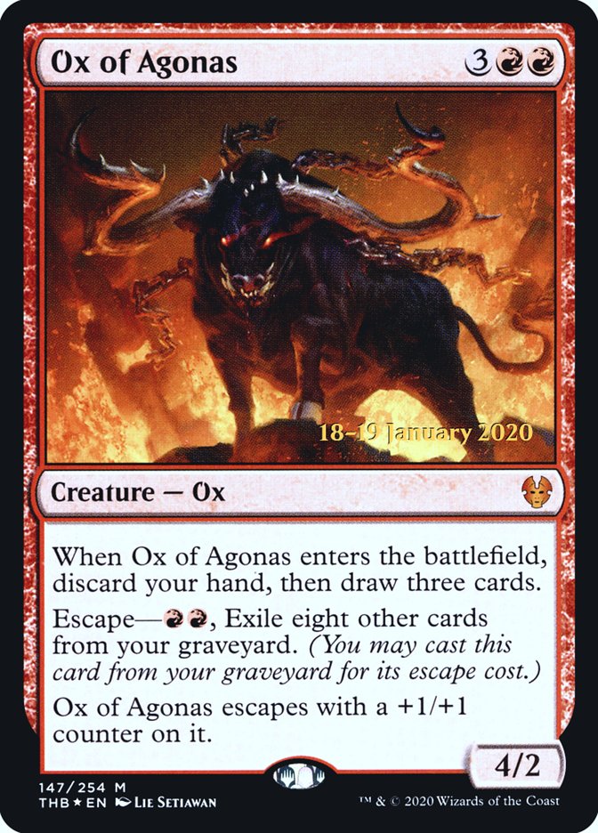 Ox of Agonas [Theros Beyond Death Promos] | Game Haven TX