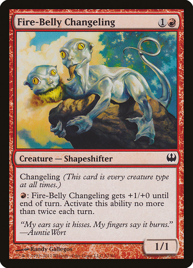 Fire-Belly Changeling [Duel Decks: Knights vs. Dragons] | Game Haven TX