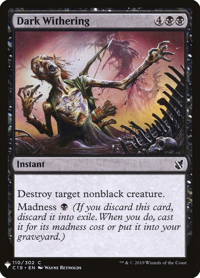 Dark Withering [Mystery Booster] | Game Haven TX