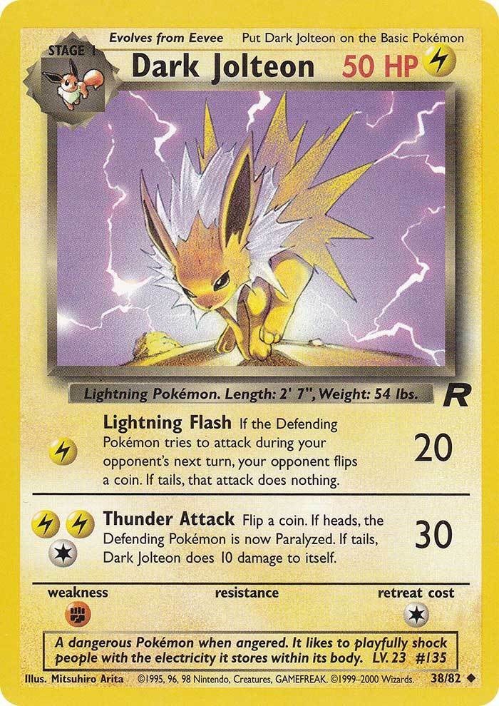 Dark Jolteon (38/82) [Team Rocket Unlimited] | Game Haven TX