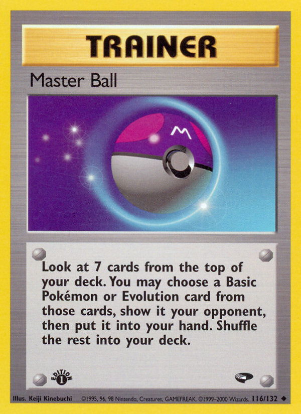 Master Ball (116/132) [Gym Challenge 1st Edition] | Game Haven TX