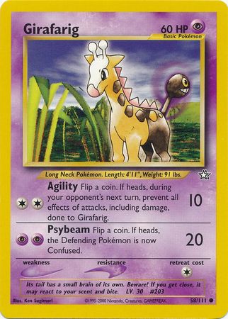 Girafarig (58/111) [Neo Genesis Unlimited] | Game Haven TX